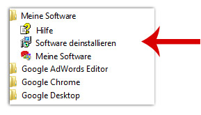 Wie Sie Ihre Software deinstallieren